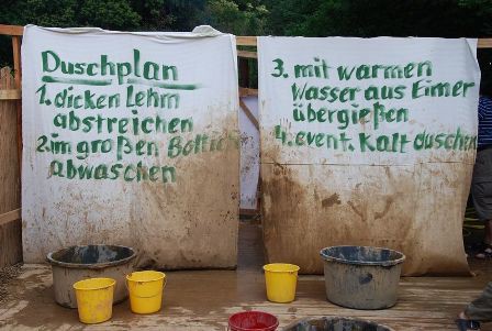 Duschplan für den Spielbetrieb