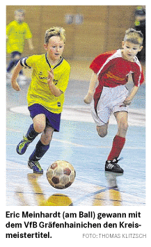 VfB Gräfenhainichen gewinnt Hallenmeistertitel bei den F-Jun