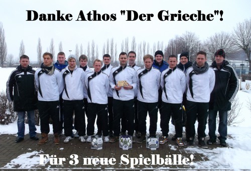 Danke an Athos für 3 neue Spielbälle!