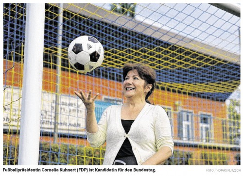 Präsidentin des VfB Cornelia Kuhnert kandidiert f Bundestag
