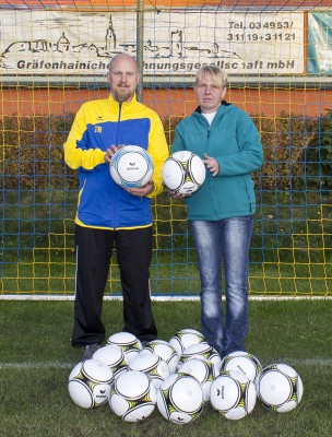 Danke an den Sponsor der Trainingsbälle!