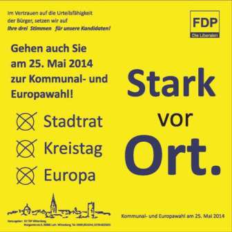 Geht wählen am 25.05.! Wir, der VfB, stehen auf der Liste..!