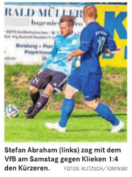 Spiele vom WE in der MZ