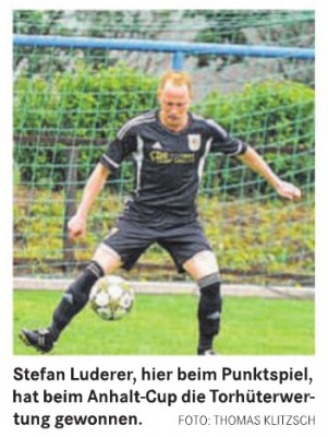 VfB-Verteidiger Stefan Luderer gewinnt beim Anhalt-Cup Torhü