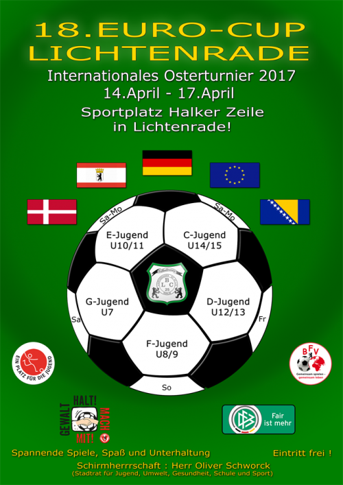 F-Jugend nimmt am EURO-CUP 2017/ Ostersonntag in Berlin teil