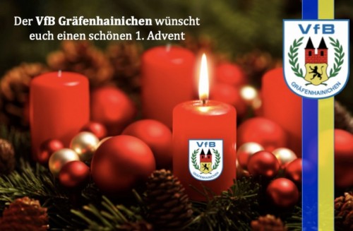 Der VfB wünscht einen schönen 1. Advent!