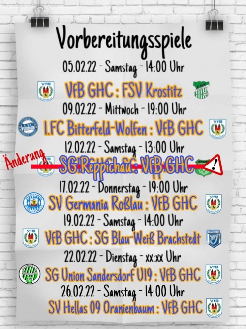 Unsere Erste startet in die Vorbereitung auf die Rückrunde!