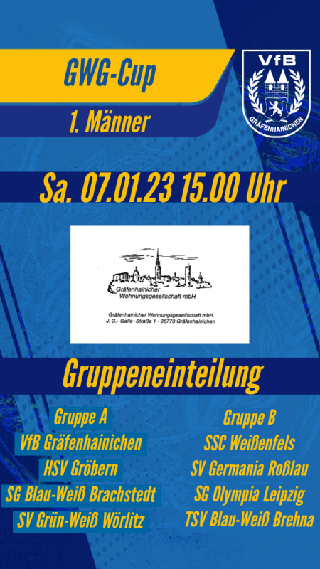 Gruppen für GWG-Cup stehen fest-Ziehung Mitternachtsturnier live beim GWG-Cup!