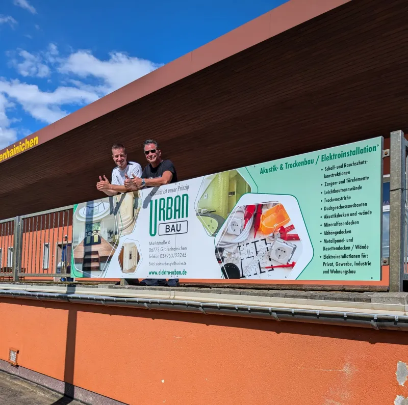 Urban Bau unterstützt den VfB jetzt deutlich sichtbar!