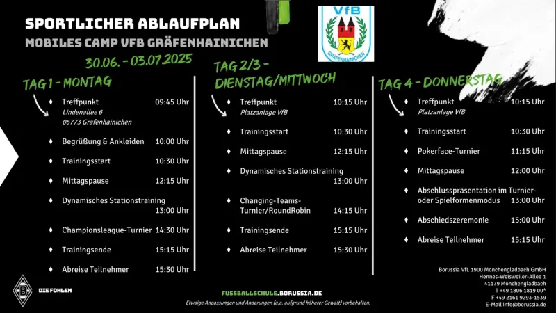 Borussia Mönchengladbach in Gräfenhainichen - Die Fohlen-Fussballschule kommt