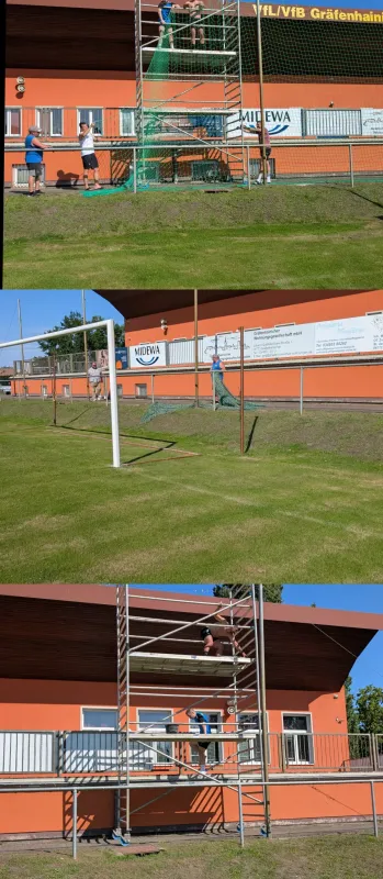 Neue Tornetze und Fangnetz fürs Stadion!