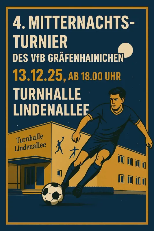 Auslosung zum Mitternachtsturnier erfolgt!