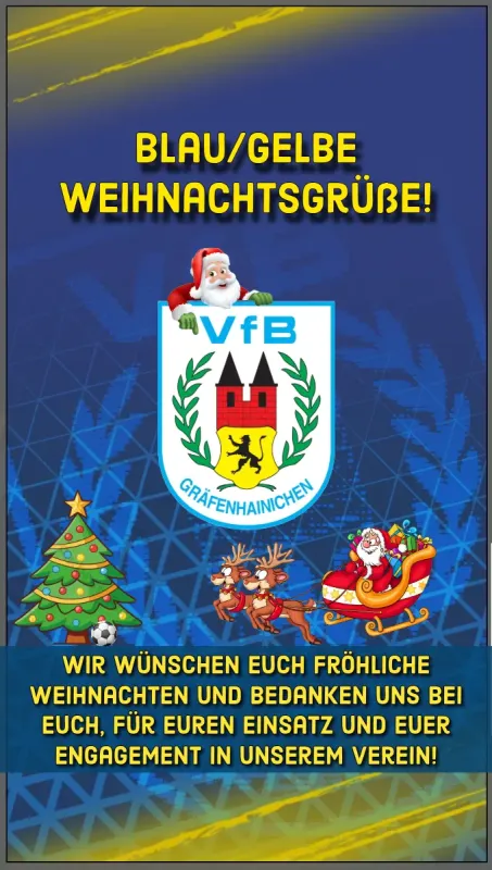 Blau-Gelbe Weihnachtsgrüße!