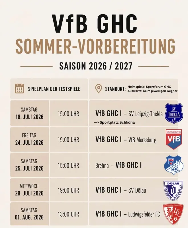 Die Sommervorbereitung unserer Ersten beginnt!