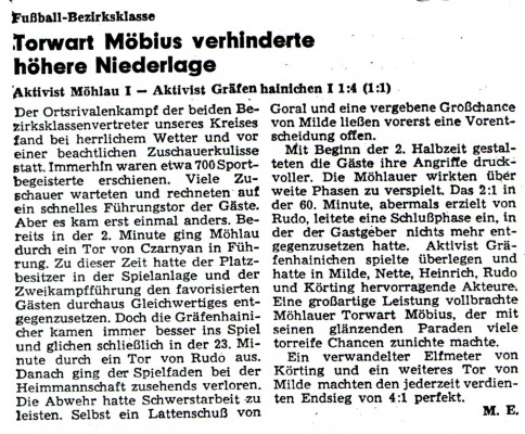 Am Sonntag geht es nach Möhlau