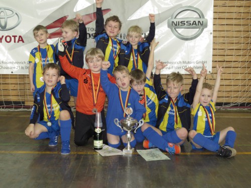 3. Platz beim Nissan Hallen Cup in Wittenberg für G-Jugend