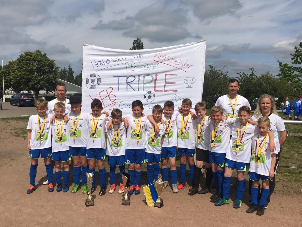 E-Jugend 2018/19 holt das Triple nach Gräfenhainichen