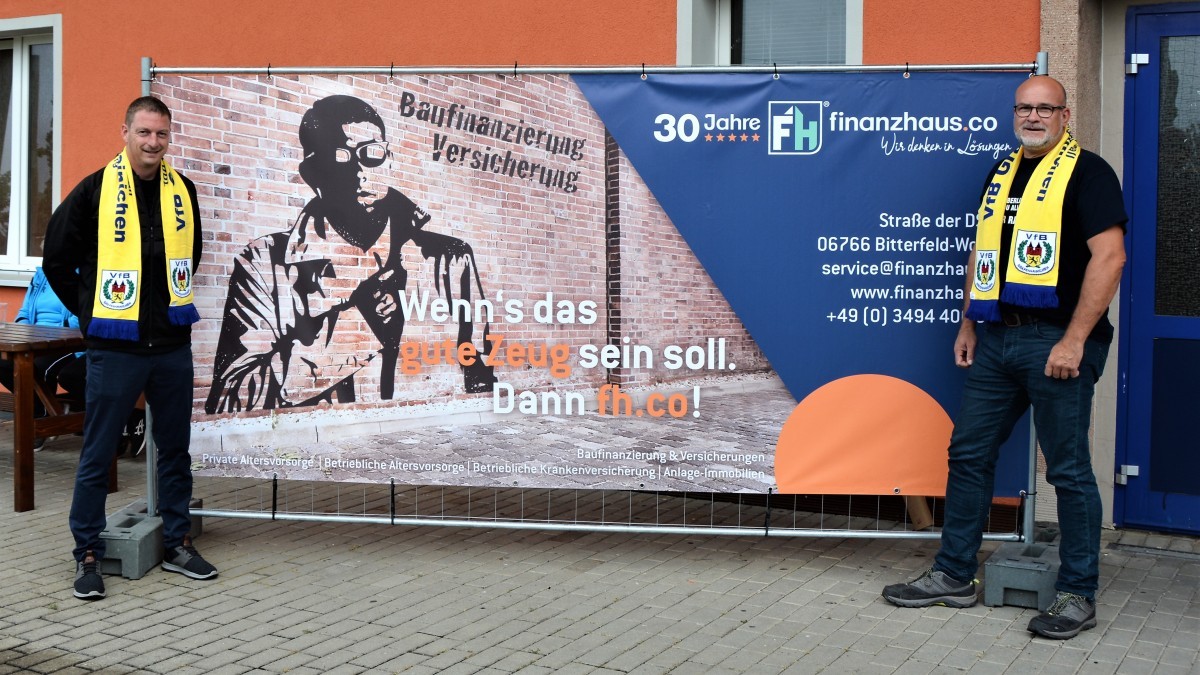 Unser Sponsor Finanzhaus.co präsentiert das Derby gegen Glück Auf Möhlau