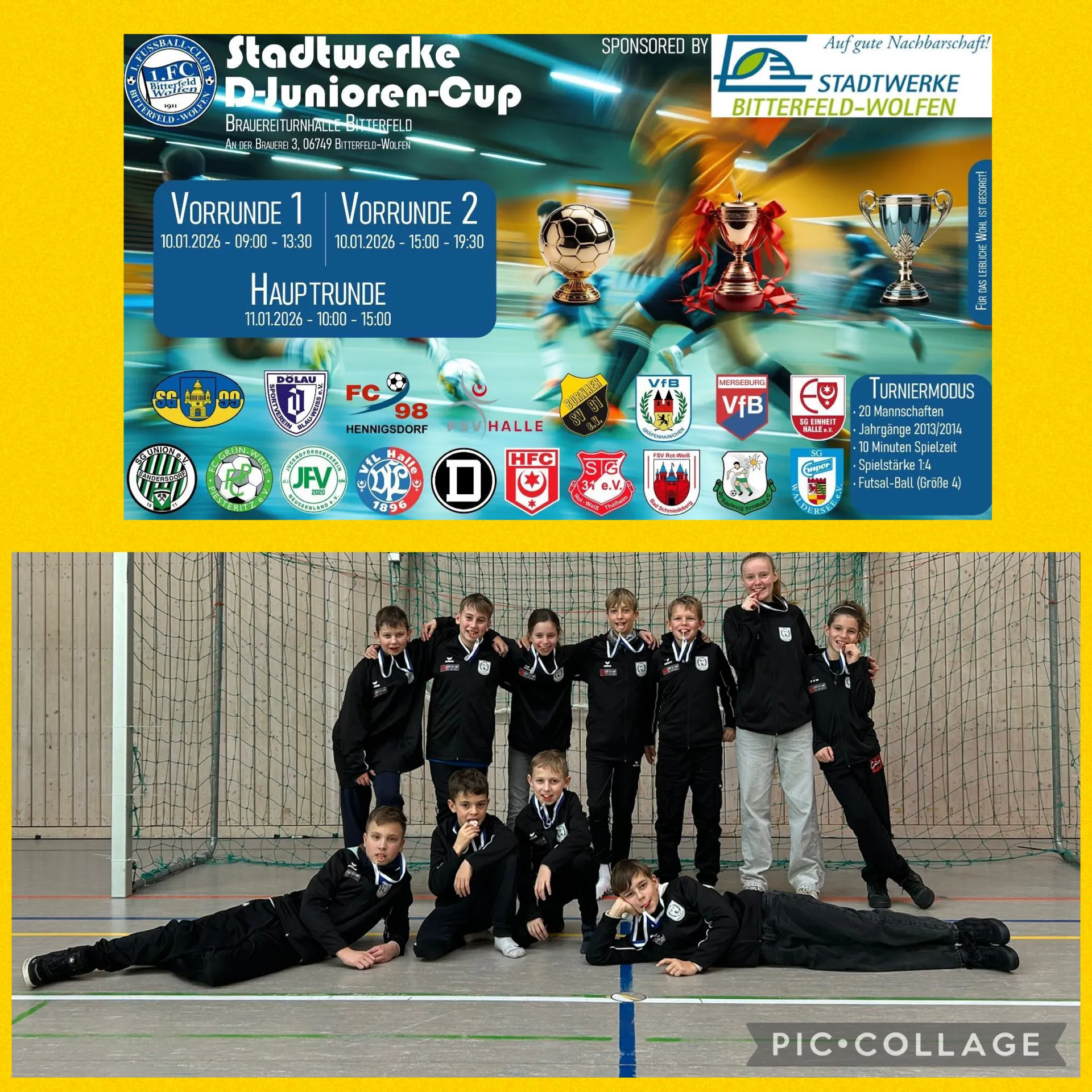 D-Jugend Juniorcup 2026 beim 1. FC Bitterfeld Wolfen