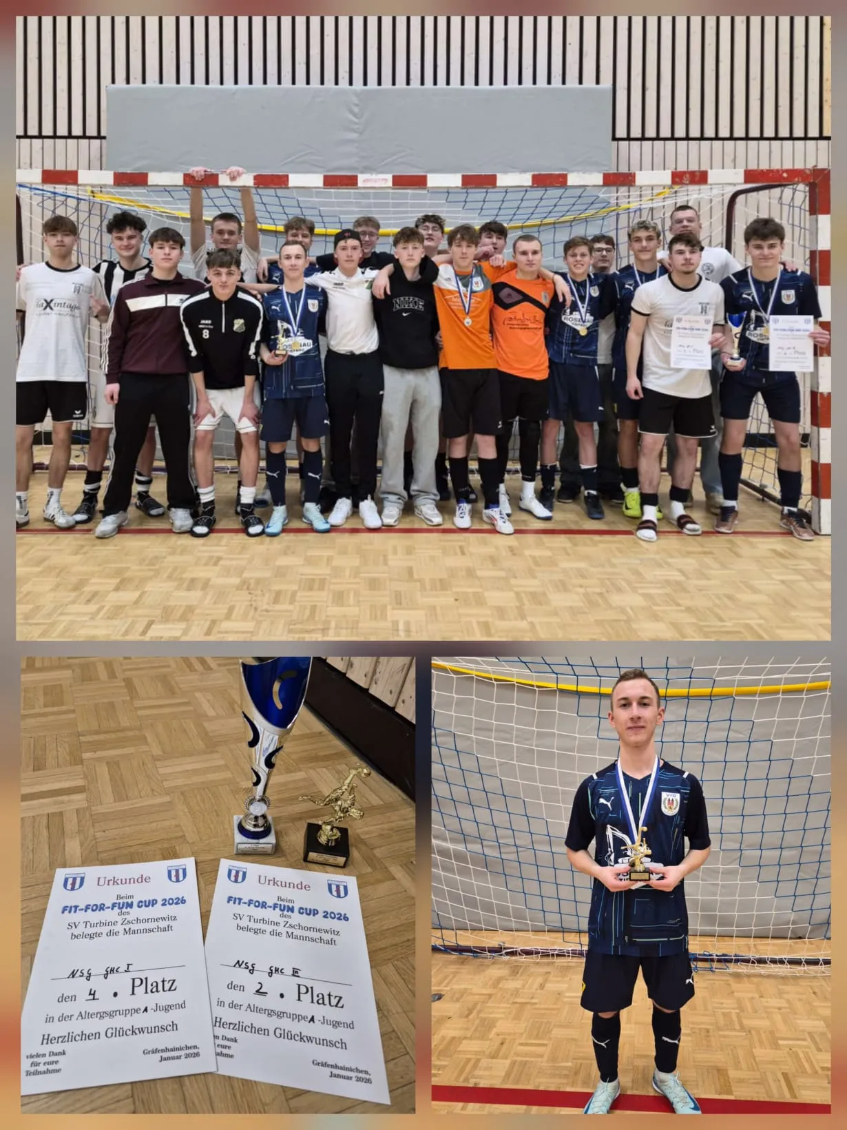 Spannendes A‑Jugend-Hallenturnier mit starken Leistungen unserer NSG-Teams!