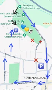 Umleitungen aufgrund des Stadtfestes! So kommt ihr zu den Spielen!