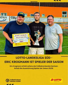 Krogmann zum Spieler der Saison gewählt!