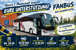 Mit dem Reisebus nach Naumburg! Jetzt anmelden und das Team unterstützen!