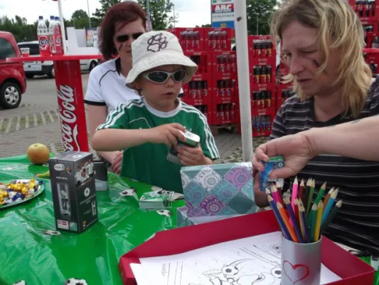 Fußballwette gegen REWE-Markt Gräfenhainichen