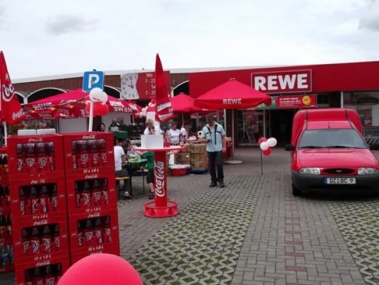 Fußballwette gegen REWE-Markt Gräfenhainichen