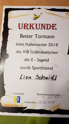 3. GEG CUP / Hallenturnier E1-Jugend