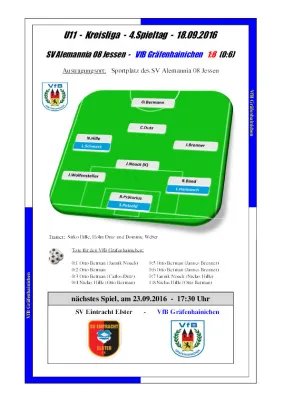 18.09.2016 Allemannia Jessen vs. VfB Gräfenhainichen