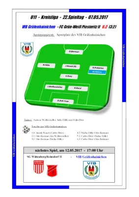 07.05.2017 VfB Gräfenhainichen vs. Piesteritz II